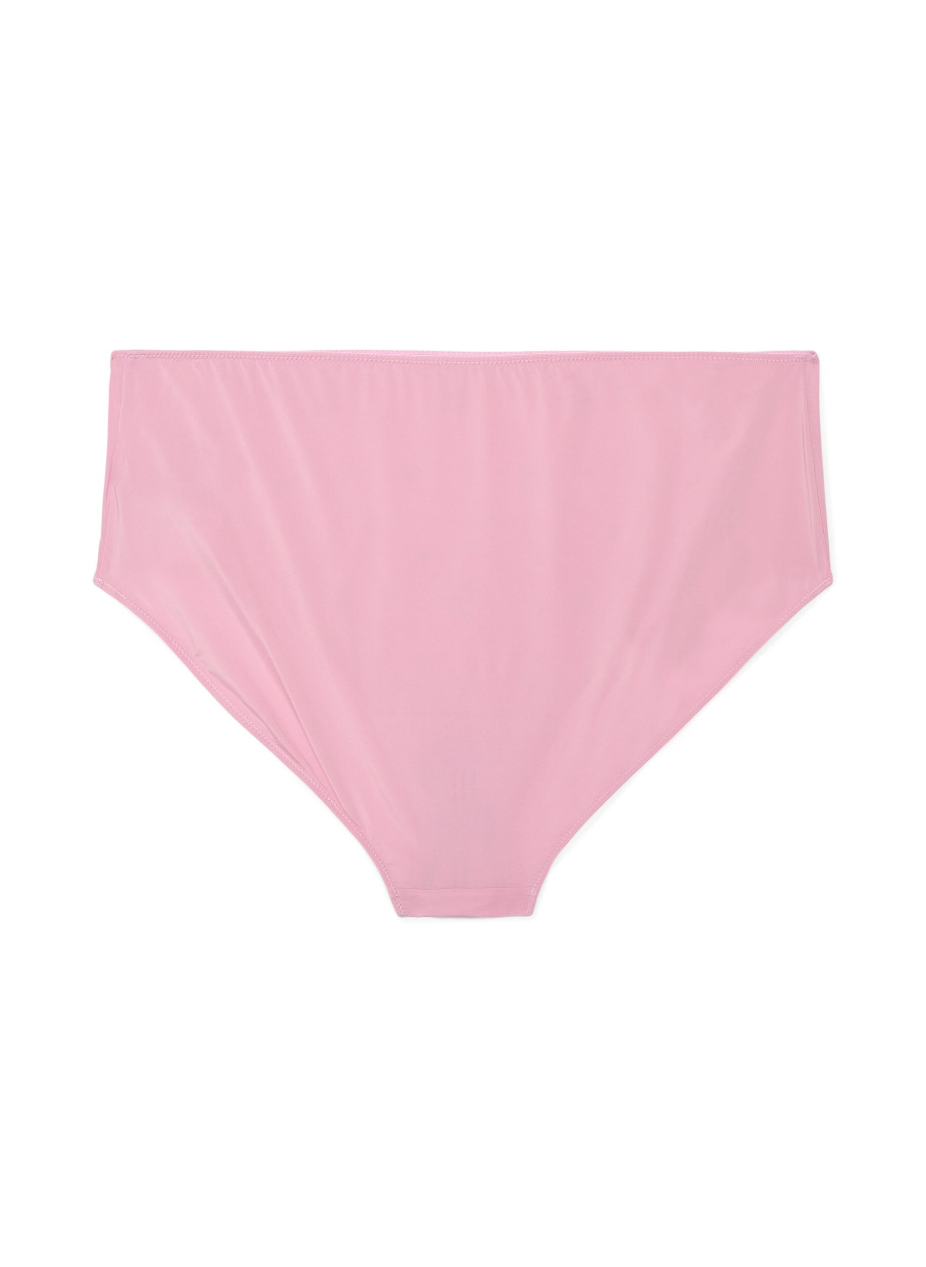 Zizzi Microfiber panties met mesh en bloemenborduursel, Rood, Packshot image number 1