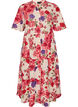 Katoenen midi jurk met bloemenprint, Rood, Packshot image number 0