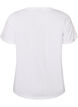 Katoenen T-shirt met print, Wit, Packshot image number 1