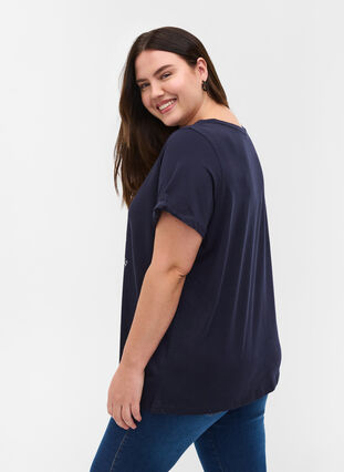 Katoenen t-shirt met print, Night Sky BROOKLYN, Model image number 1