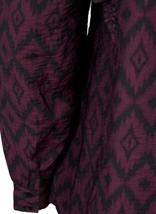 Viscose shirt blouse met franjes, Winetasting w. Black, Packshot image number 3