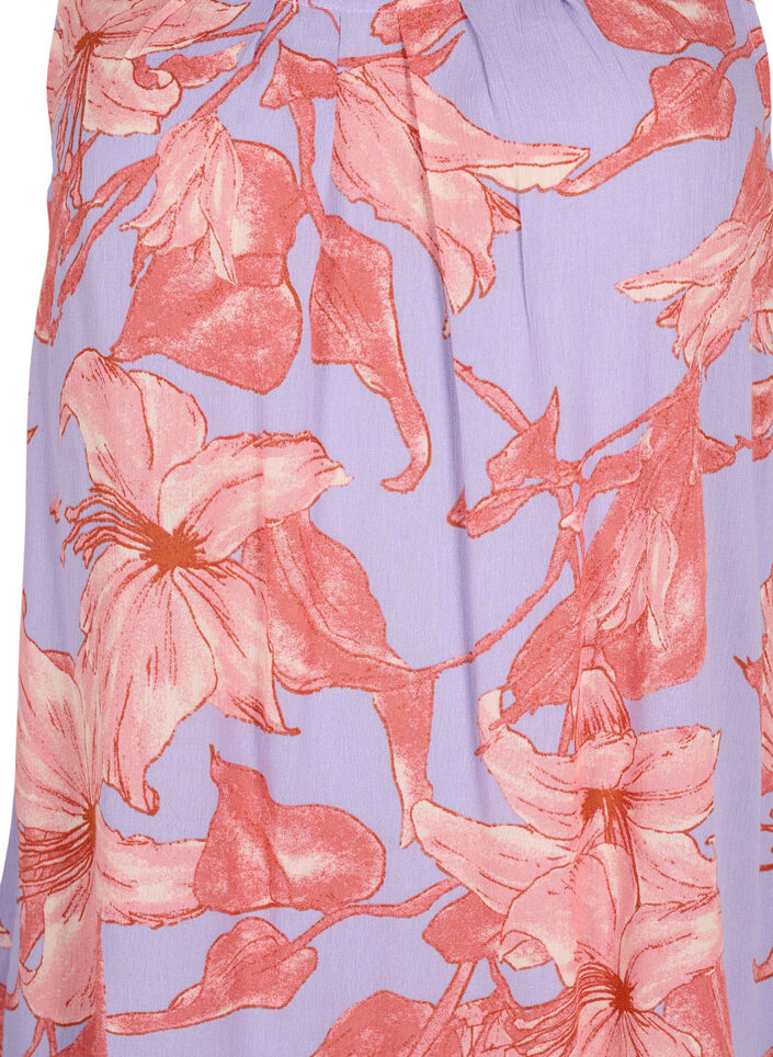 Mouwloze top in viscose, Lavender Flower, Packshot image number 2