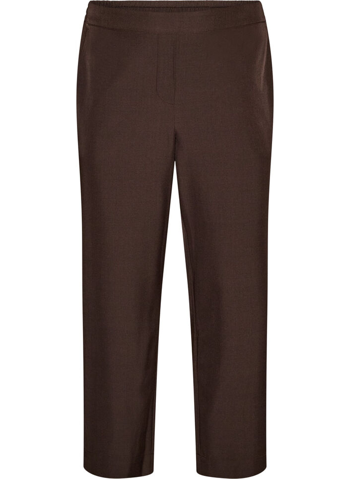 Losse broek met zakken, Bruin, Packshot image number 0