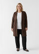Lange jas met zakken, Bruin, Model image number 1