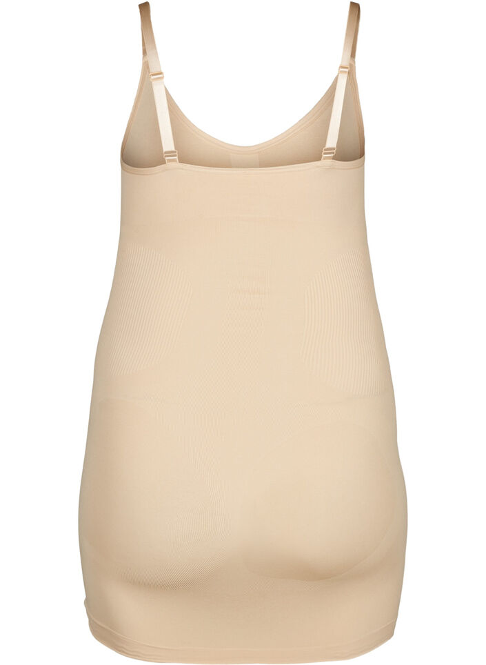 Shapewear jurk met dunne bandjes, Beige, Packshot