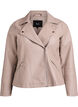 Bikerjack in imitatieleer, Beige, Packshot image number 0