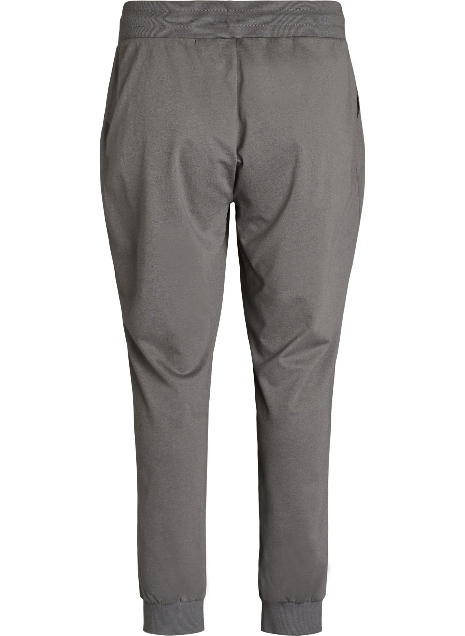 ZizziLosse trainingsbroek met zakken, Grijs, Packshot image number 1