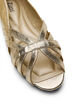 Goudkleurige ballerina met gekruiste bandjes, Goud, Packshot image number 3