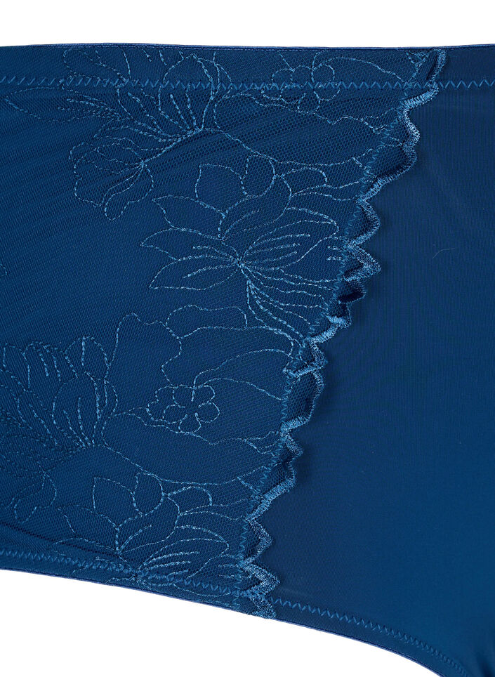 Hipsterslipje met kant en normale taille, Blue Opal, Packshot image number 2