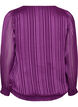 Gestreepte blouse met ballonvorm, Paars, Packshot image number 1