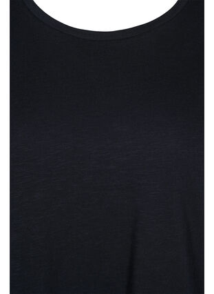 Katoenen t-shirt met korte mouwen, Black, Packshot image number 2