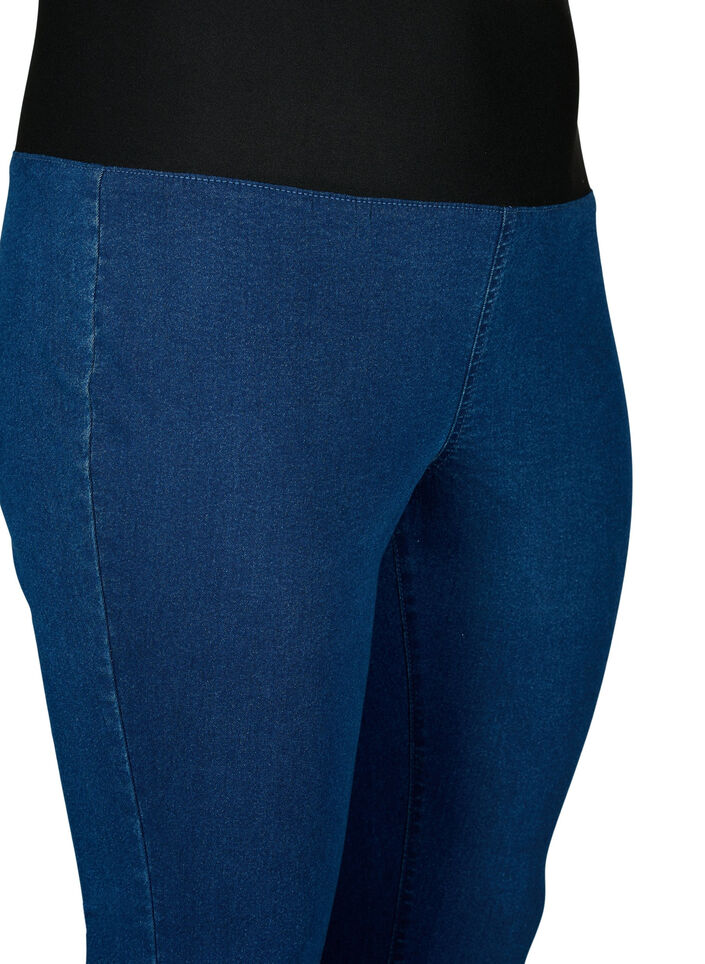 FLASH - Jeggings met brede elastische tailleband, Blauw, Packshot image number 2