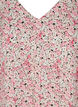 Tuniek van viscose met print en korte mouwen, Pink Ditsy AOP, Packshot image number 2