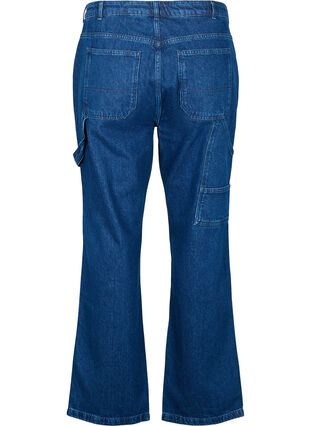 Cargo jeans met rechte pijp, Dark blue, Packshot image number 1