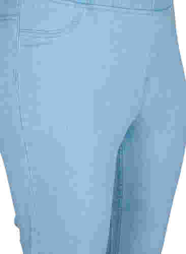 Driekwart broek in katoenmix, Light blue denim, Packshot image number 2