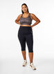 CORE, Squat-proof 3/4 workout leggings met zak, Zwart, Model image number 0