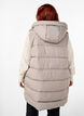 Lange vest met capuchon en zakken, Beige, Model image number 2