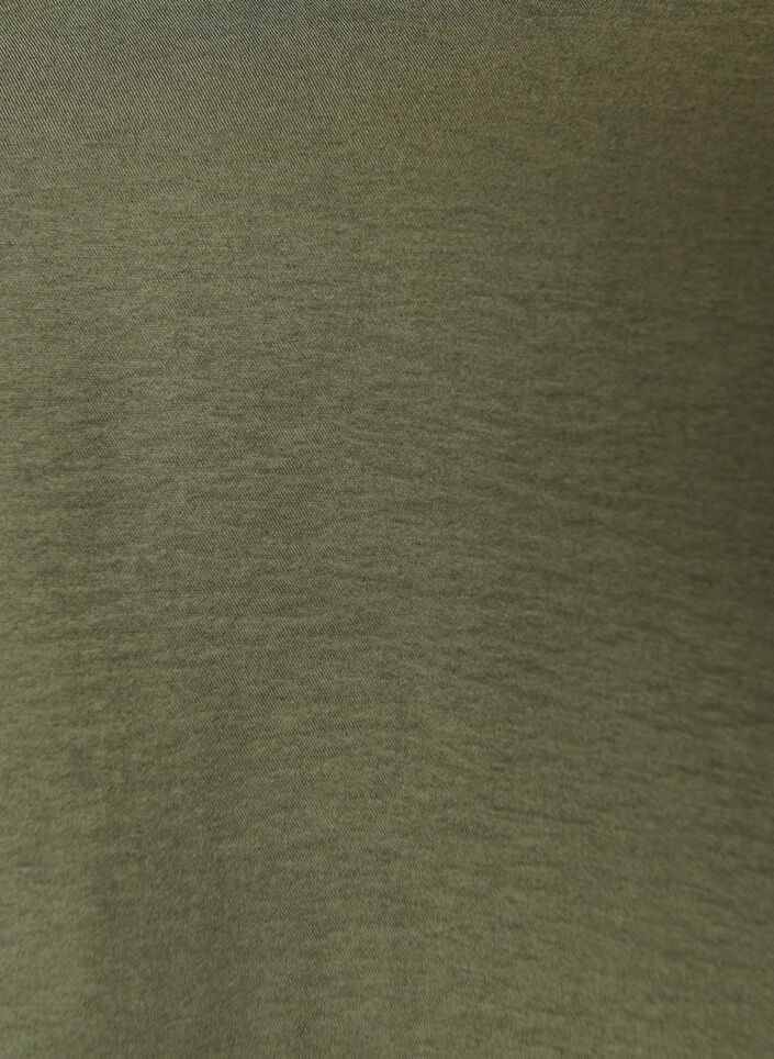 Tunic met ballonnenmouwen en een V-hals, Groen, Packshot image number 2