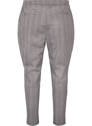 Geknipte Maddison broeken met geruit patroon, Beige Brown Check, Packshot image number 1