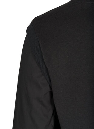 Sweater met lange mouwen en ribboorden, Black, Packshot image number 3
