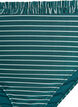 Gestreepte tai bikinibroek met gerimpelde rand, Groen, Packshot image number 2