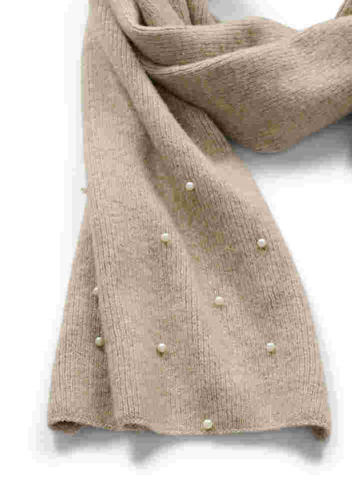 Gebreide sjaal met parels, Nomad, Packshot image number 1