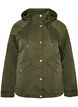 Gewatteerde parka met afneembare capuchon, Groen, Packshot image number 0