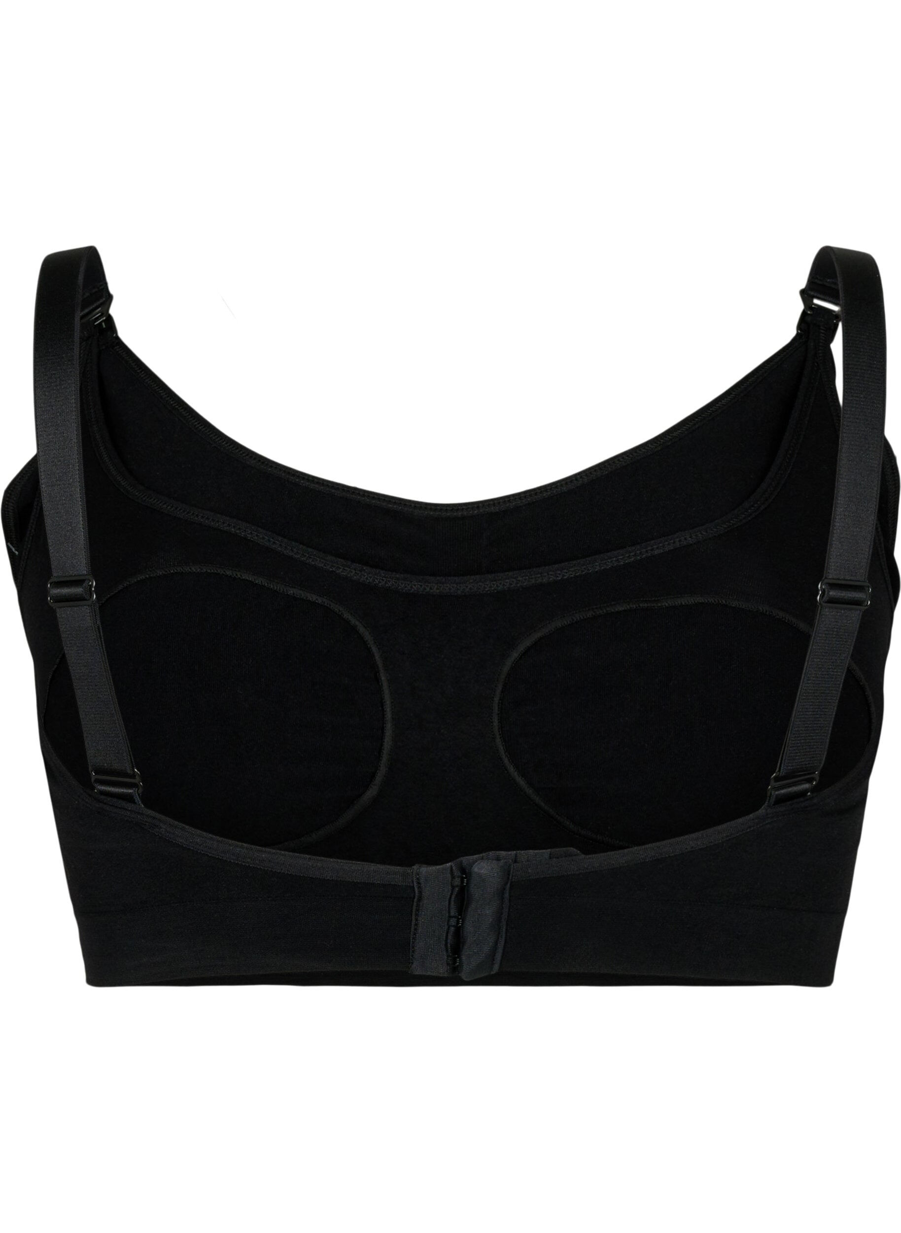 Zizzi Borstvoedingsbeha, Zwart, Packshot image number 1