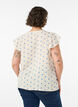 Mouwloze blouse met gehaakte afwerking en ruchesdetails, Beige, Model image number 2