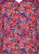Viscose tuniek met A-lijn snit, Pink Small FL. AOP, Packshot image number 2