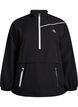 Sportieve anorak met reflecterende details en zakken, Zwart, Packshot image number 0