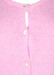 Gebreide cardigan met wol en knoopsluiting, Begonia Pink Mel., Packshot image number 2
