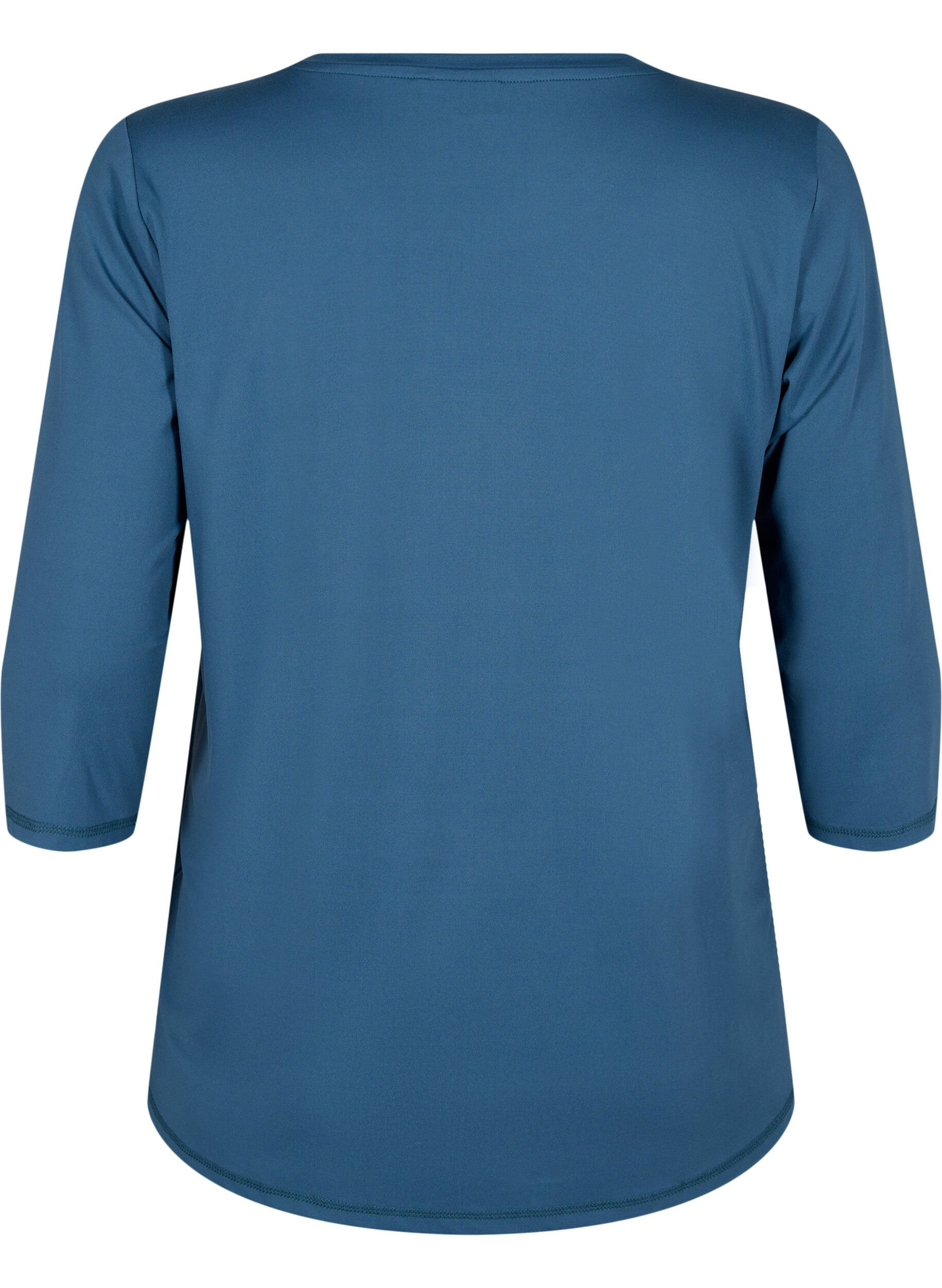 Zizzi Training blouse met 3/4 mouwen, Blauw, Packshot image number 1