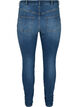 Amy jeans met hoge taille en push up, Blue denim, Packshot image number 1