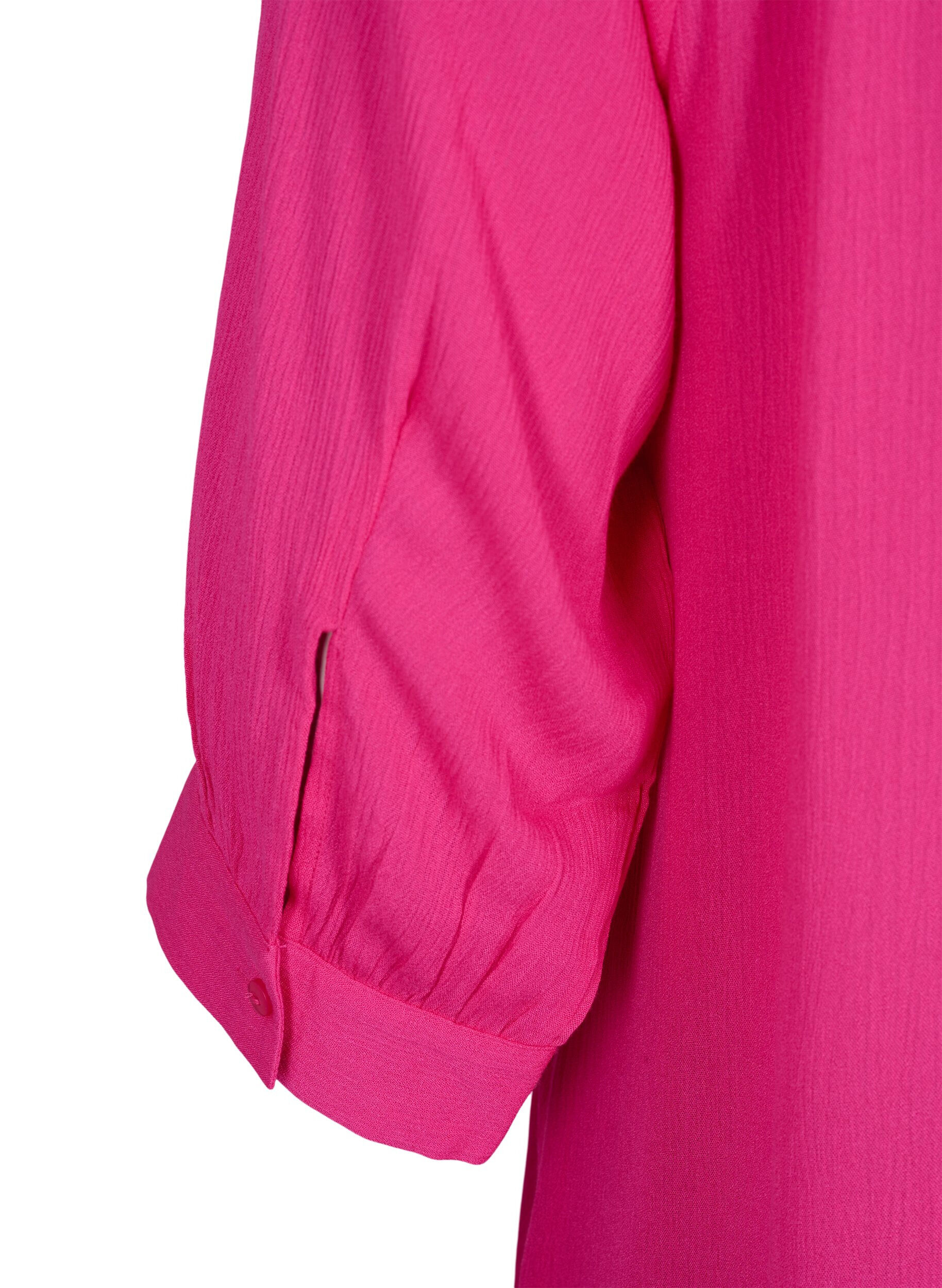 Zizzi Tuniek van viscose met 3/4-mouwen, Roze, Packshot image number 3