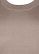 Gebreide jurk met geborduurde details, Desert Taupe Comb, Packshot image number 2