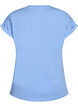 T-shirt met korte mouwen van katoenmix, Blauw, Packshot image number 1