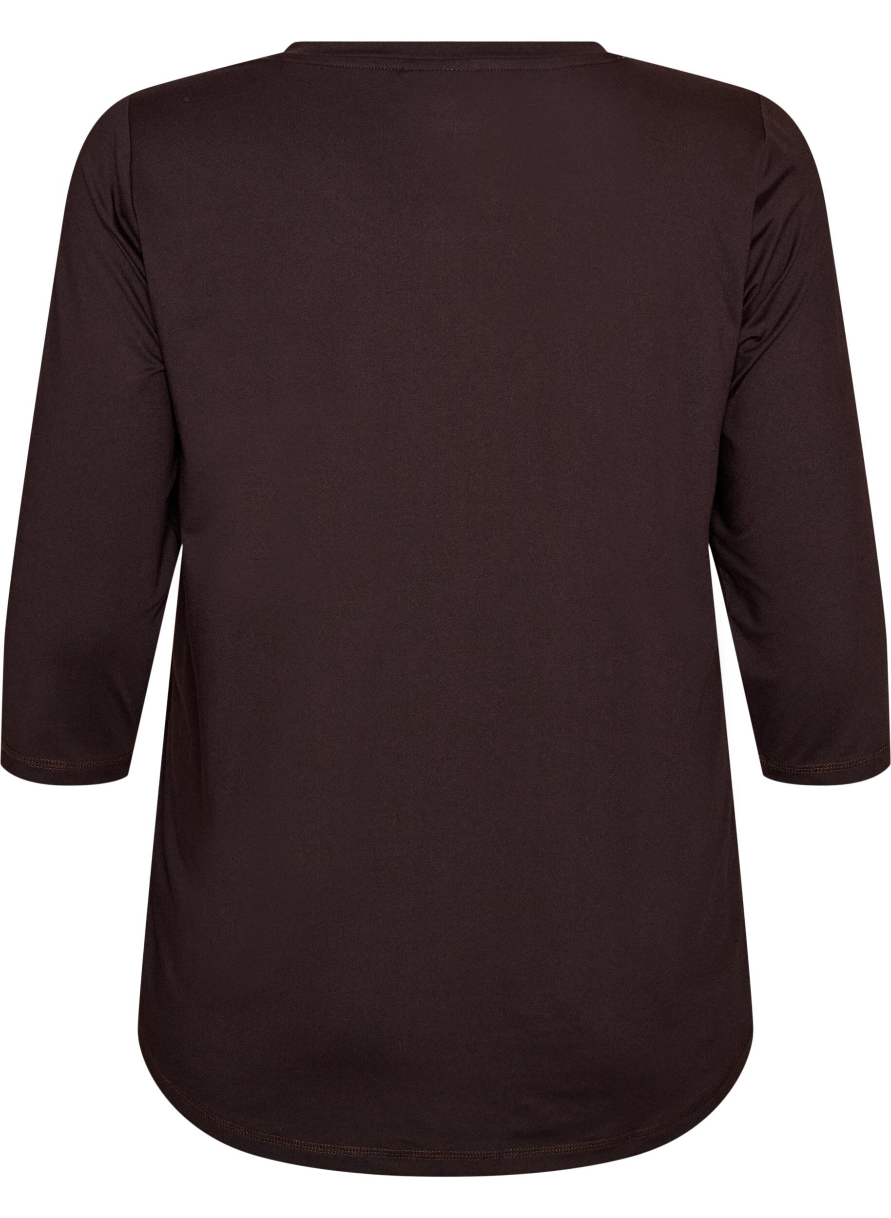 ZizziSporttop met 3/4 mouwen, Brown, Packshot image number 1
