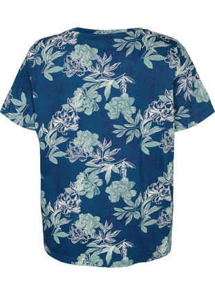 Oversized nacht t-shirt met print, Insignia Blue AOP, Packshot image number 1