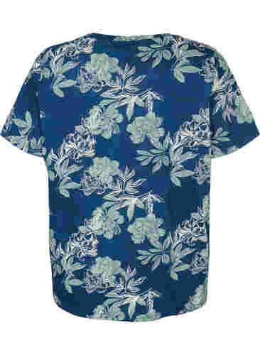 Oversized nacht t-shirt met print, Insignia Blue AOP, Packshot image number 1