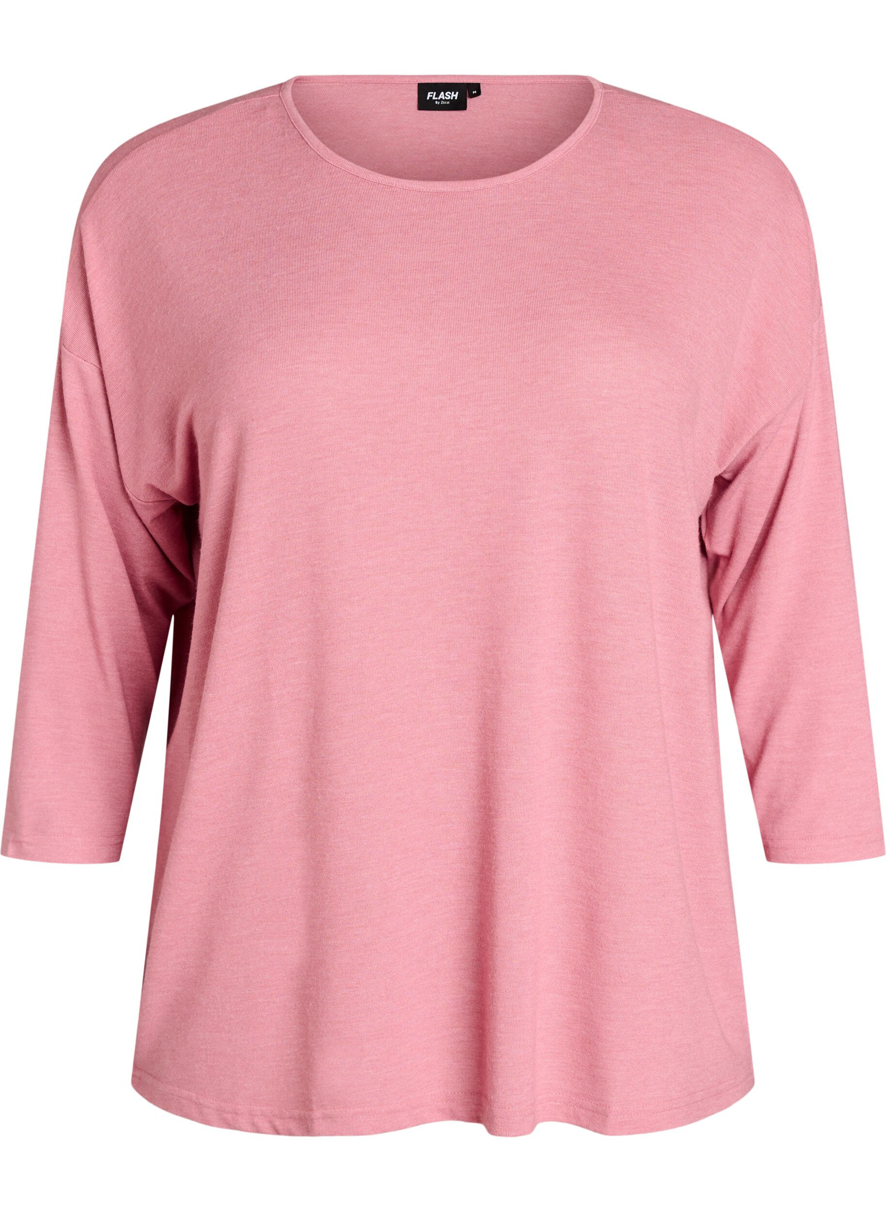 ZizziJersey blouse met 3/4 mouwen, Rood, Packshot image number 0