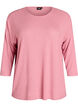 Jersey blouse met 3/4 mouwen, Rood, Packshot image number 0