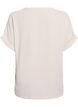 Luchtige blouse met korte mouwen, Beige, Packshot image number 1