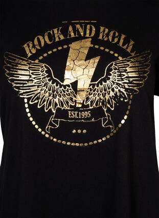 Katoenen t-shirt met korte mouwen en opdruk, Black Rock, Packshot image number 2