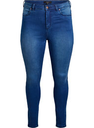 Super slim Amy jeans met hoge taille, Blauw