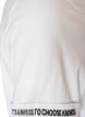 Katoenen T-shirt met geborduurde tekst, Wit, Packshot image number 3