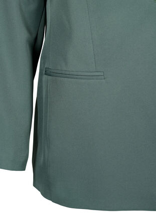 FLASH - Eenvoudige blazer met knoop, Balsam Green, Packshot image number 3