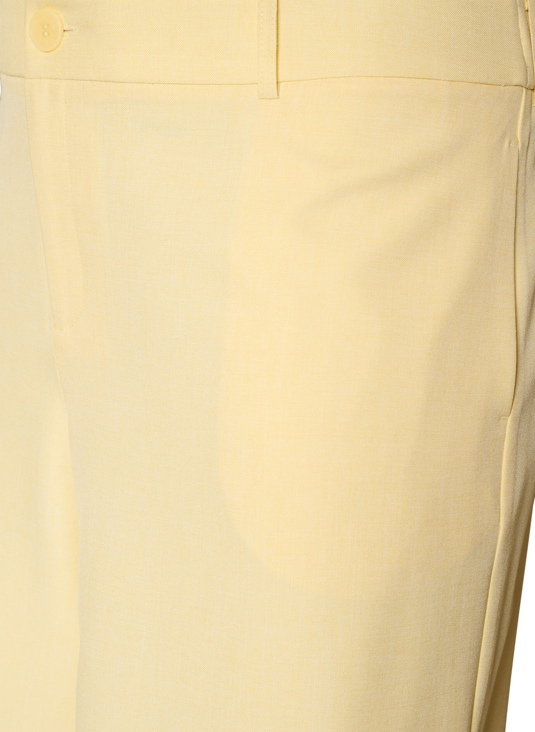 Zizzi Losse Bermuda-shorts met hoge taille, Geel, Packshot image number 2