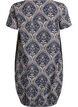 Katoenen jurk met korte mouwen en print, Blauw, Packshot image number 1