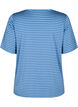 T-shirt met TENCEL™ Lyocell en strepen, Blauw, Packshot image number 1